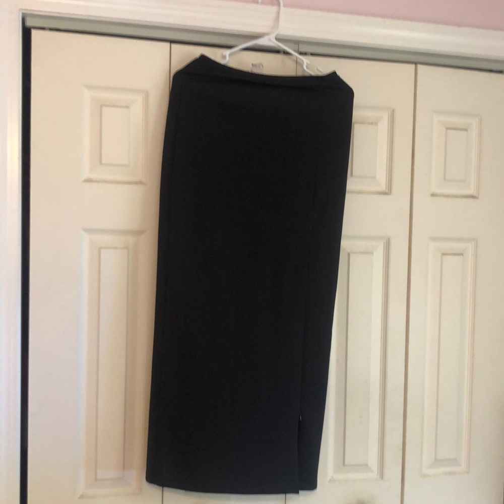 Woman’s long skirt black (36 inches )with slit on bottom